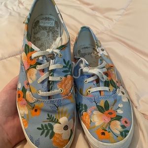 Keds X Rifle Paper Co Champion Sneakers - “Lively Floral” - size 10 US.